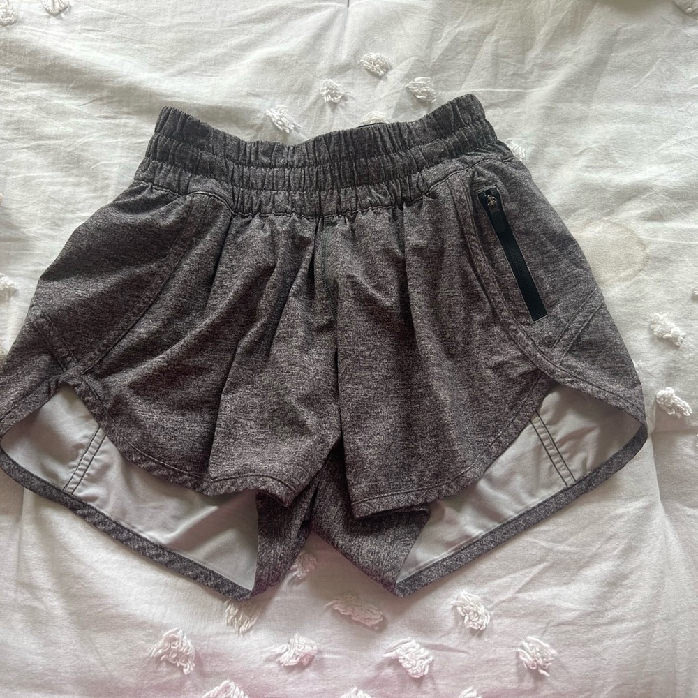 grey lululemon shorts